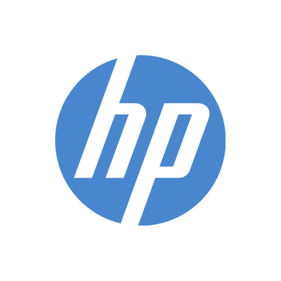 HP's logo.